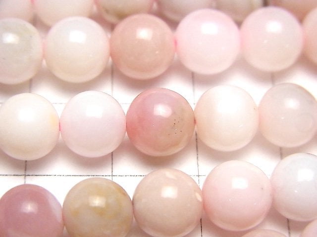 [Video]Pink Opal AA Round 8mm half or 1strand beads (aprx.15inch / 38cm)