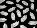 High Quality White Shell (Silver-lip Oyster) AAA Feather Carving 20x9mm 2pcs $2.79!