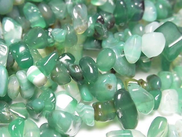 Green Onyx Chips (Small Nugget) 1strand beads (approx. 31 inches/78 cm)
