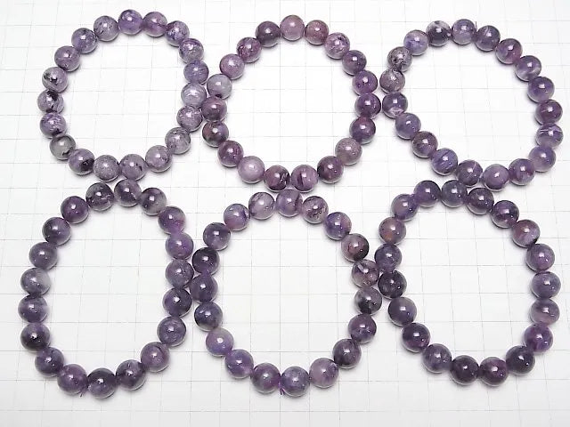 [Video] Charoite AA+ Round 10mm Bracelet