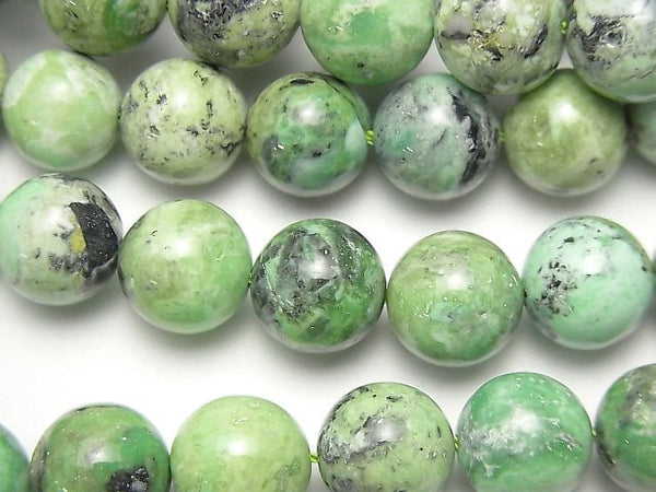 Round, Variscite Gemstone Beads