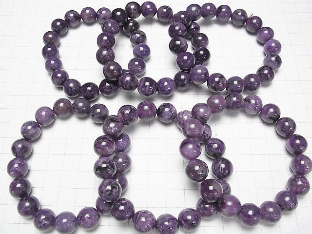 [Video]Charoite AA+ Round 12mm Bracelet