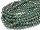 [Video] African Natural Green Quartz (Verdite) Round 10mm Half or 1strand Beads (approx. 15 inches/36 cm)