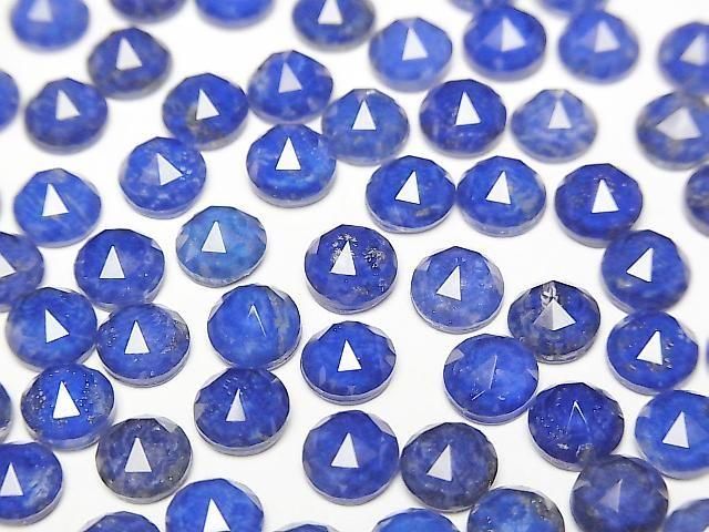 [Video] Lapislazuli x Crystal AAA Round Rose Cut 6x6mm 4pcs