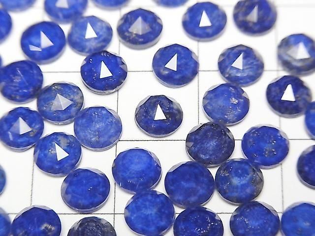 [Video] Lapislazuli x Crystal AAA Round Rose Cut 6x6mm 4pcs