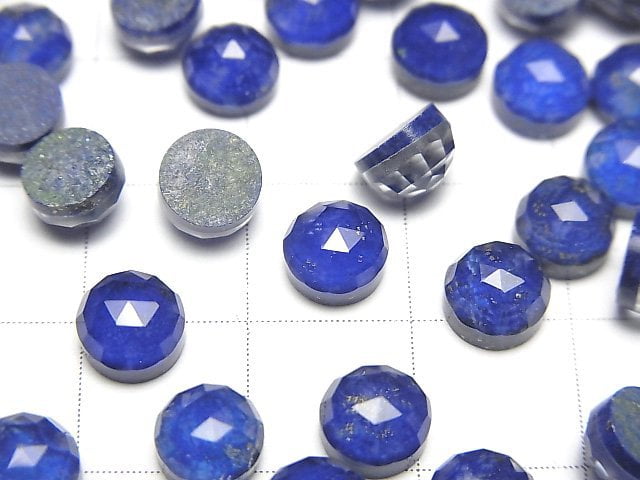 [Video] Lapislazuli x Crystal AAA Round Rose Cut 6x6mm 4pcs