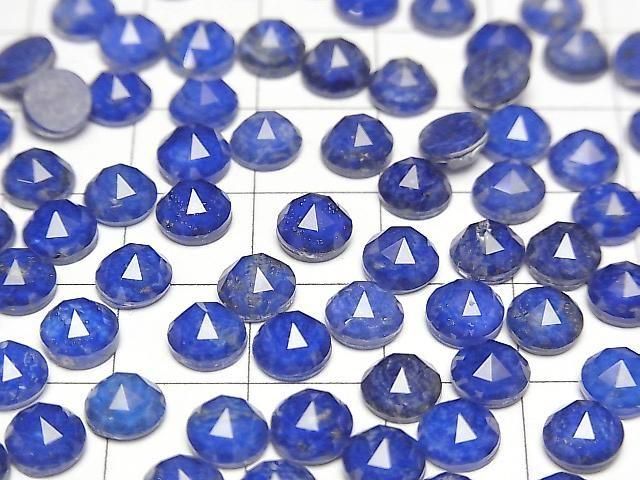 [Video] Lapislazuli x Crystal AAA Round Rose Cut 6x6mm 4pcs