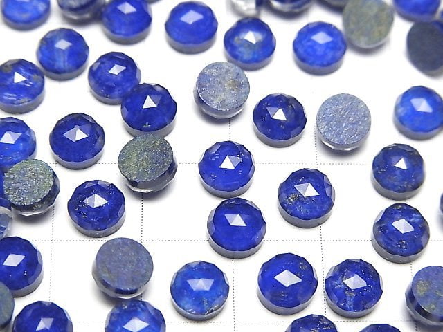 [Video] Lapislazuli x Crystal AAA Round Rose Cut 6x6mm 4pcs