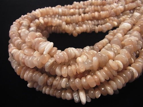 1strand $3.79! Pink Moonstone AA Chips (Small Nugget) 1strand beads (aprx.15inch / 36cm)