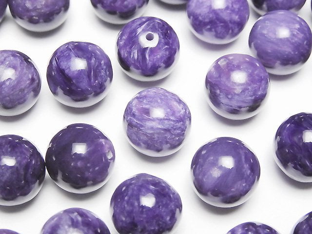 Charoite, Round Gemstone Beads