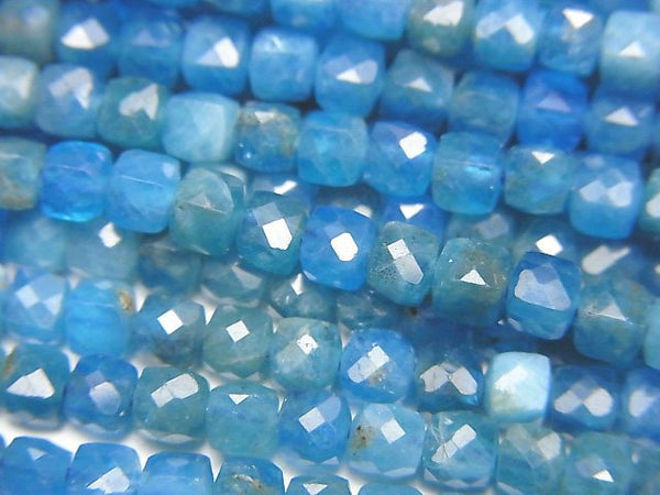 Apatite, Cube Gemstone Beads