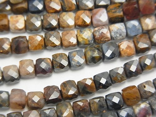 Cube, Pietersite Gemstone Beads