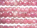 [Video] High Quality! Pink Tourmaline AA++ Cube Shape 4x4x4mm 1strand beads (aprx.15inch / 38cm)