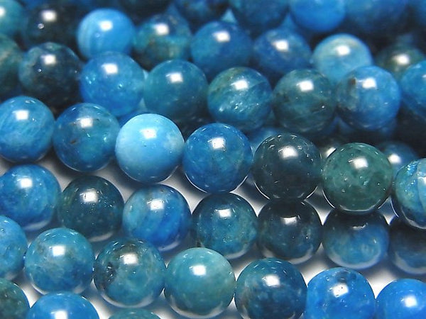 [Video] Blue Apatite AA++ Round 6mm 1strand beads (aprx.15inch/37cm)