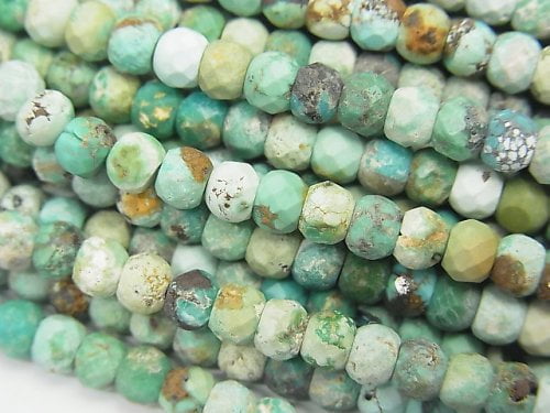 Roundel, Turquoise Gemstone Beads