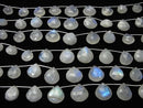 1strand $49.99! High Quality Rainbow Moonstone AA ++ Chestnut Faceted Briolette 1strand beads (aprx. 6inch / 14cm)