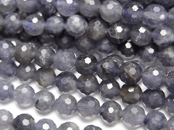 Faceted Round, Iolite Gemstone Beads