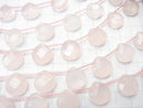 Rose Quartz AA++ Chestnut Shape 13x13x6mm half or 1strand beads (aprx.15inch/36cm)