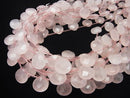 Rose Quartz AA++ Chestnut Shape 13x13x6mm half or 1strand beads (aprx.15inch/36cm)