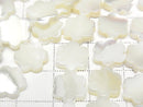 1strand $6.79! Mother of Pearl MOP White Flower 10x9x3mm 1strand beads (aprx.15inch/38cm)