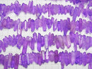 [Video] Natural Point Cut Crystal, Purple Coated, 1-Strand Beads (approx. 15 inches/38 cm)