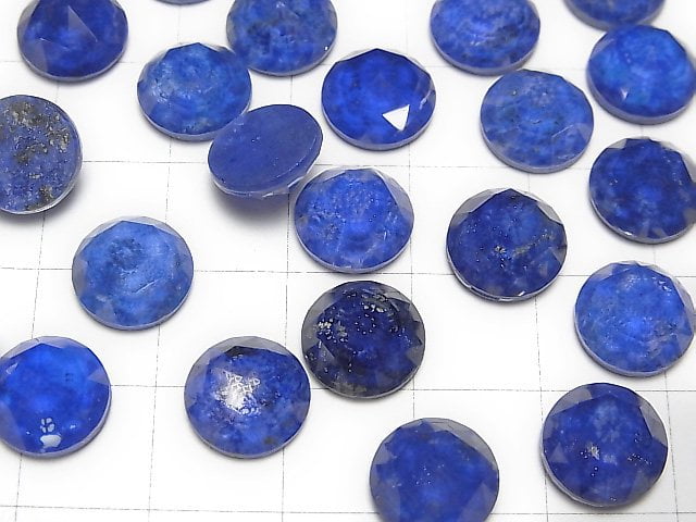 [Video] Lapislazuli x Crystal AAA Round Rose Cut 10x10mm 3pcs