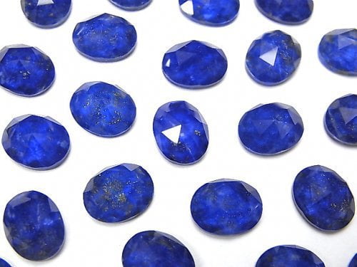 [Video] Lapislazuli x Crystal AAA Oval Rose Cut 10x8mm 2pcs