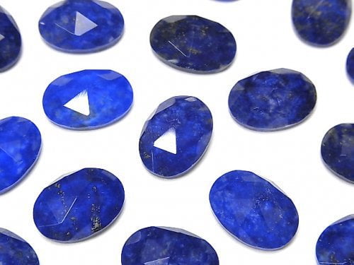 Lapis lazuli, Oval, Rose Gemstone Beads