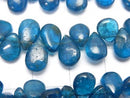 [Video] High Quality Blue Apatite AA+ Pear shape (Smooth) 1strand beads (aprx.15inch / 37cm)
