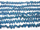[Video] High Quality Blue Apatite AA+ Pear shape (Smooth) 1strand beads (aprx.15inch / 37cm)