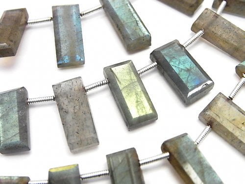 Labradorite AA++ Faceted Rectangle  1strand beads (aprx.6inch/16cm)