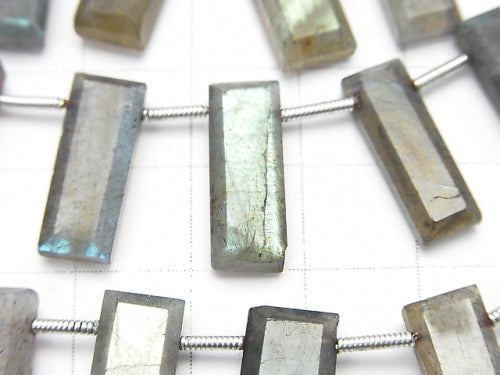 Labradorite AA++ Faceted Rectangle  1strand beads (aprx.6inch/16cm)