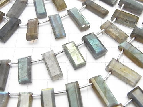 Labradorite AA++ Faceted Rectangle  1strand beads (aprx.6inch/16cm)