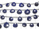 [Video] 1strand $14.99! High Quality Lapislazuli AA++ Chestnut Faceted Briolette  1strand beads (aprx.6inch/14cm)