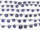 [Video] 1strand $14.99! High Quality Lapislazuli AA++ Chestnut Faceted Briolette  1strand beads (aprx.6inch/14cm)