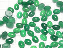 Green Onyx AAA Oval Cabochon 8x6mm 10pcs