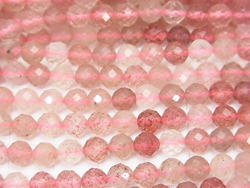 High Quality! 1strand $9.79! Pink Epidot AA ++ Faceted Round 5.5mm 1strand beads (aprx.15inch / 37cm)