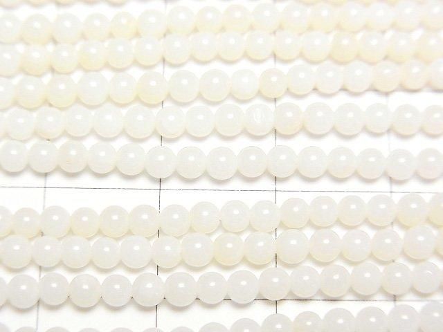 [Video] White Coral Round 3mm 1-strand beads (approx. 15 inches/38 cm)