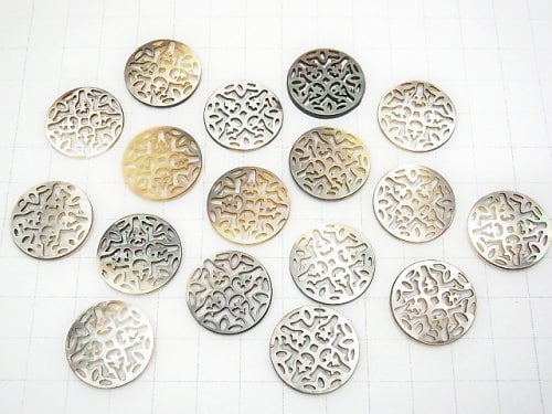 [Video] High Quality Black Shell Watermark Coin 20x20x1.5mm 1pc