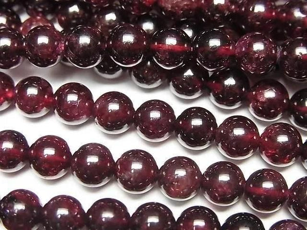 Garnet AA Round 6mm 1strand beads (aprx.15inch/36cm)