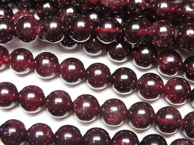Garnet AA Round 6mm 1strand beads (aprx.15inch/36cm)