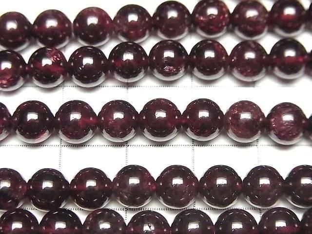 Garnet AA Round 6mm 1strand beads (aprx.15inch/36cm)