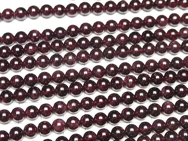 Garnet AA Round 6mm 1strand beads (aprx.15inch/36cm)