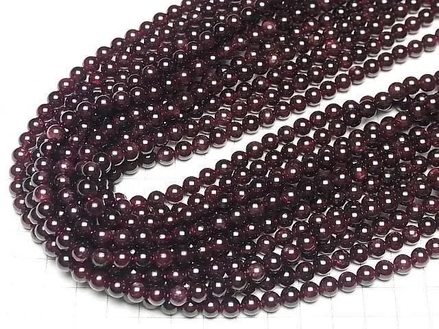 Garnet AA Round 6mm 1strand beads (aprx.15inch/36cm)