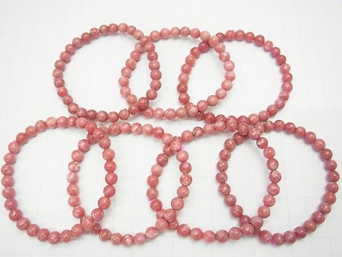 1strand $34.99! Norway Thulite Round 6mm 1strand (Bracelet)