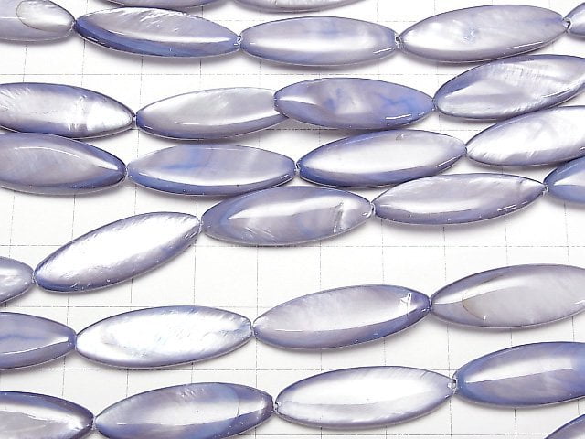 [Video]Purple colorShell Marquise 30x10x4mm 1strand (aprx.14inch/34cm)