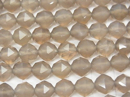 [Video] [Video] High Quality! Gray Onyx AAA Star Faceted Round 8mm 1strand beads (aprx.15inch / 37cm)
