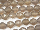 High Quality! Gray Onyx AAA Star Faceted Round 10mm half or 1strand beads (aprx.15inch / 37cm)