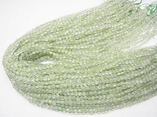 Diamond Cut!  1strand $7.79! Prehnite AA++ Faceted Coin 4x4x2mm 1strand (aprx.15inch/37cm)