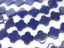 Lapislazuli AA ++ Flower Motif 20x20x4mm 1/4 or 1strand beads (aprx.15inch / 36cm)